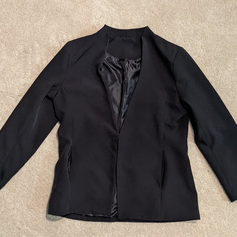 Women's Casual Long Sleeve Lapel Button Slim Work Office Blazer
